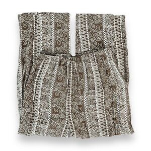 Vintage Boho Patterned High Waisted Pants